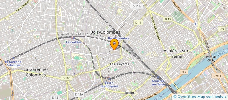 localisation de l'entreprise SYND COPRO 18 20 RUE JEAN JAURES à BOIS-COLOMBES