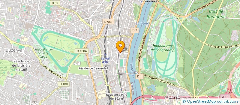 localisation de l'entreprise SYND COPRO 18 AV DE LONGCHAMP à SAINT-CLOUD