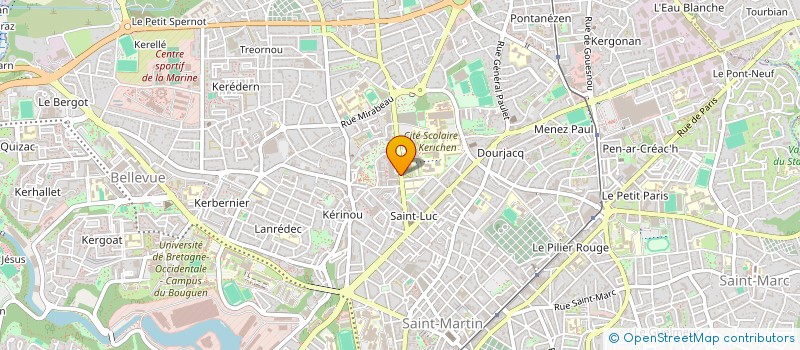 localisation de l'entreprise SYND.COPRO.18 BD LEON BLUM à BREST