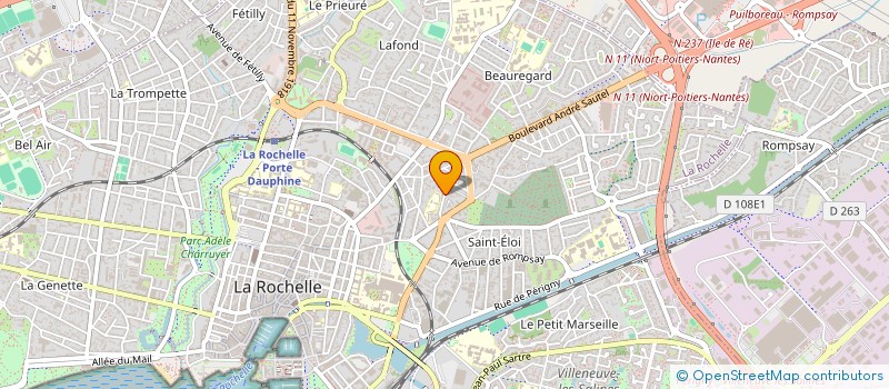 localisation de l'entreprise SYND COPRO 18 RUE DE L'OISE  LA ROCHELLE