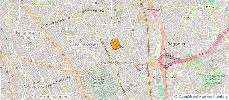 localisation de l'entreprise SYND COPRO 18 RUE DE LA CHINE 75020  PARIS