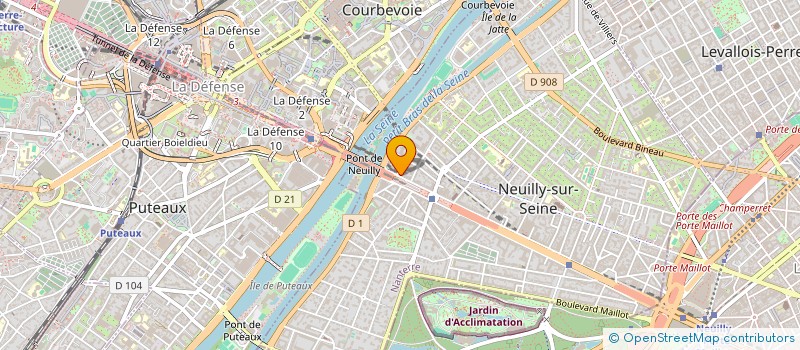localisation de l'entreprise SYND COPRO 188 B AV CHARLES DE GAULLE à NEUILLY-SUR-SEINE