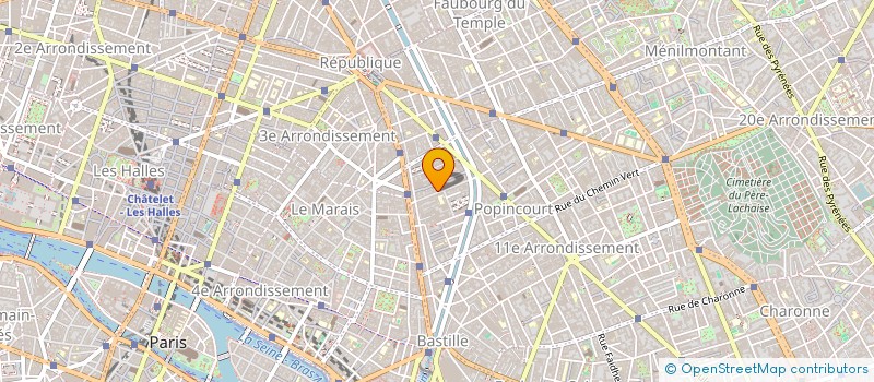 localisation de l'entreprise SYND COPRO 19-23 RUE SAINT SEBASTIEN  PARIS