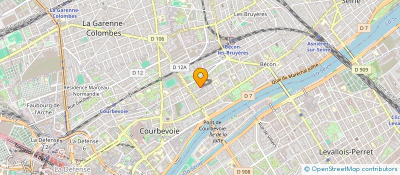 localisation de l'entreprise SYND COPRO 19 R ARMAND SILVESTRE à COURBEVOIE