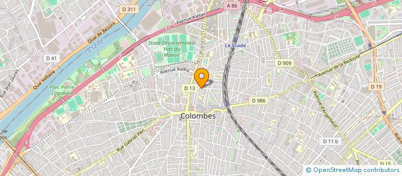 localisation de l'entreprise SYND COPRO 19 RUE DE LA FRATERNITE  COLOMBES