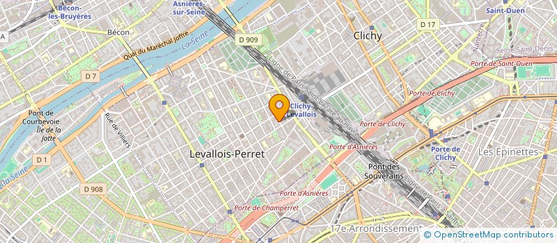 localisation de l'entreprise SYND COPRO 19 RUE TREZEL à LEVALLOIS-PERRET