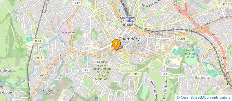 localisation de l'entreprise SYND COPRO 191 AV  DE LYON  CHAMBERY