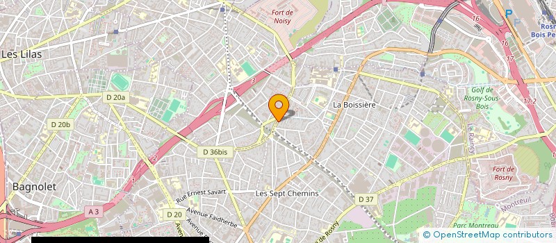 localisation de l'entreprise SYND COPRO 192 RUE DE ROMAINVILLE  MONTREUIL