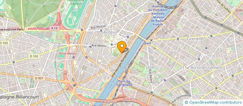 localisation de l'entreprise SYND COPRO 197 AV VERSAIL 75016 PARIS  PARIS