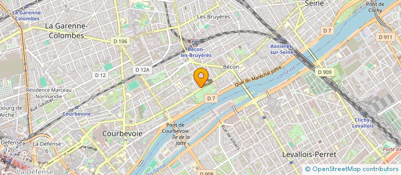 localisation de l'entreprise SYND COPRO 199 AVE SAINT DENIS à COURBEVOIE