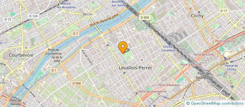 localisation de l'entreprise SYND COPRO 2-4 MARRONNIERS40 R COUTURIER à LEVALLOIS-PERRET
