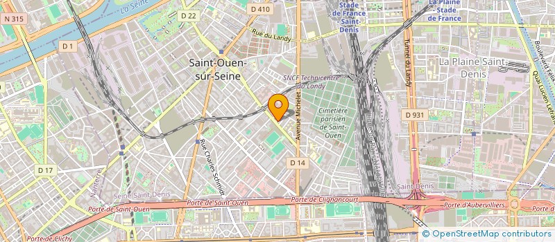 localisation de l'entreprise SYND COPRO 2-4 R MADELEINE 93 ST OUEN à SAINT-OUEN-SUR-SEINE