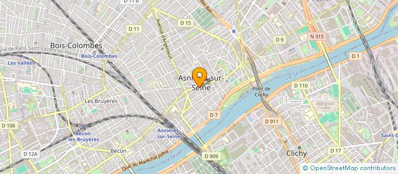 localisation de l'entreprise SYND COPRO 2 A 4 PL DE L'HOTEL DE VILLE  ASNIERES-SUR-SEINE