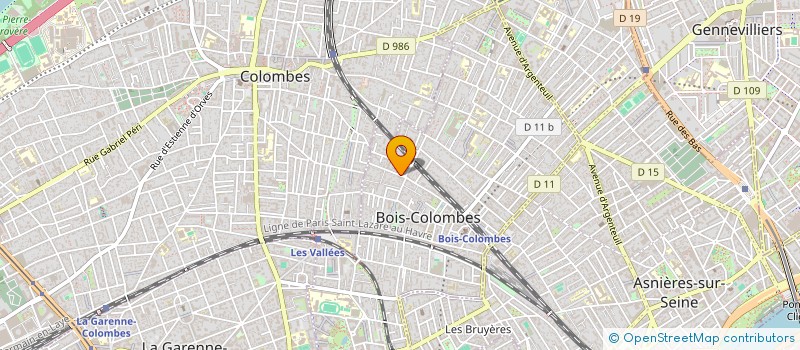 localisation de l'entreprise SYND COPRO 2 AV GAMBETTA à BOIS-COLOMBES