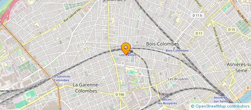 localisation de l'entreprise SYND COPRO 2 AVE JOSEPH FROMENT  LA GARENNE-COLOMBES