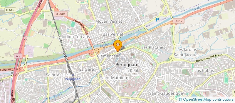 localisation de l'entreprise SYND COPRO 2 BD CLEMENCEAU 8  PERPIGNAN