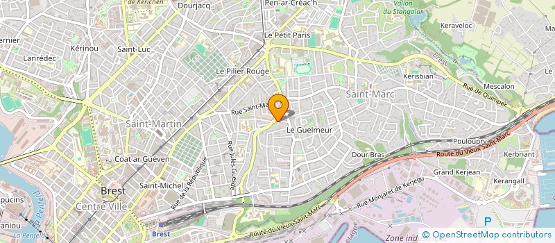 localisation de l'entreprise SYND COPRO 2 R DIEUDONNE COSTES à BREST