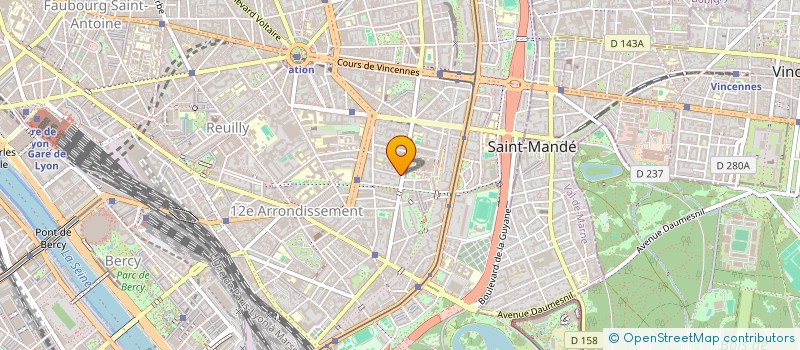 localisation de l'entreprise SYND COPRO 2 R VICTOR CHEVREUIL PARIS 12  PARIS