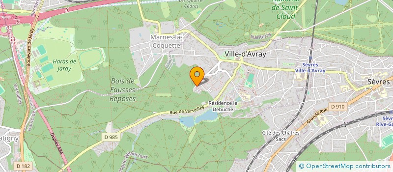 localisation de l'entreprise SYND COPRO 2 RTE DU CURE  VILLE-D'AVRAY