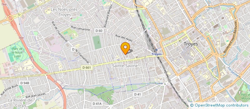 localisation de l'entreprise SYND COPRO 2 RUE DE L'UNION  SAINTE-SAVINE