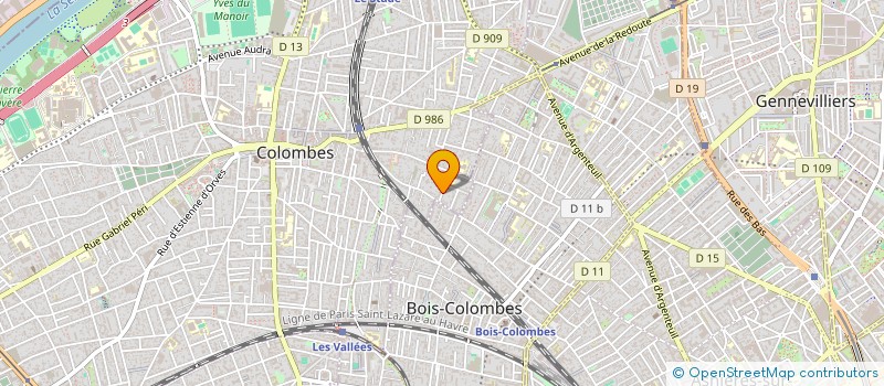localisation de l'entreprise SYND COPRO 2 RUE DESIRE RAMELET à COLOMBES