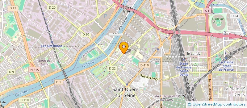 localisation de l'entreprise SYND COPRO 2 RUE JEAN JACQUES ROUSSEAU à SAINT-OUEN-SUR-SEINE