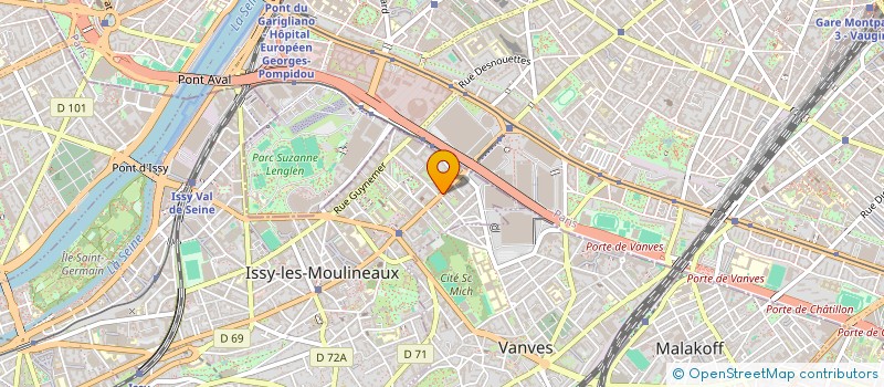 localisation de l'entreprise SYND COPRO 20 A 22 R ERNEST RENAN à ISSY-LES-MOULINEAUX