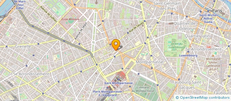 localisation de l'entreprise SYND COPRO 20 BD DU MONTPARNASSE 15EME  PARIS