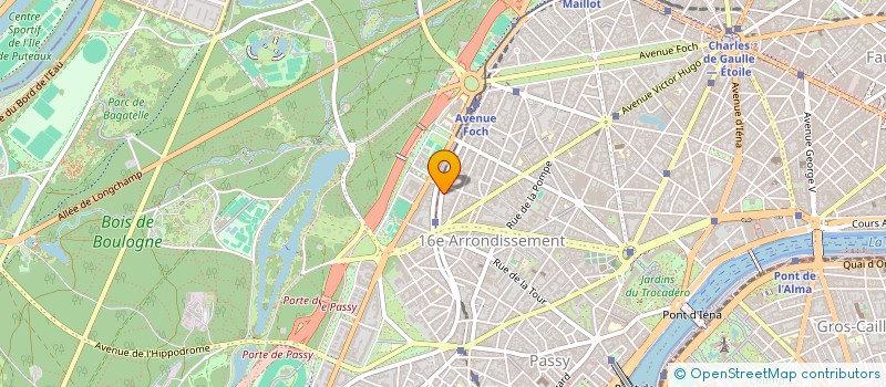 localisation de l'entreprise SYND COPRO 20 BD FLANDRIN  PARIS