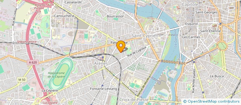 localisation de l'entreprise SYND COPRO 21-23-25 RUE DE LA GRAVETTE à TOULOUSE
