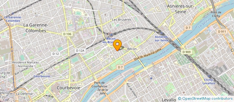 localisation de l'entreprise SYND COPRO 21 A 23 AV PASTEUR  COURBEVOIE