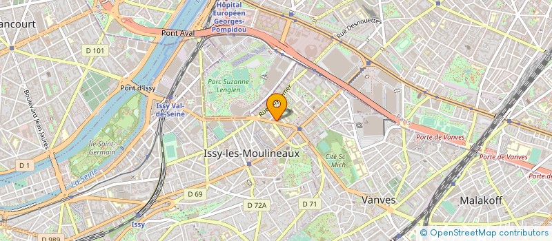 localisation de l'entreprise SYND COPRO 21 A 27 BD GAMBETTA à ISSY-LES-MOULINEAUX
