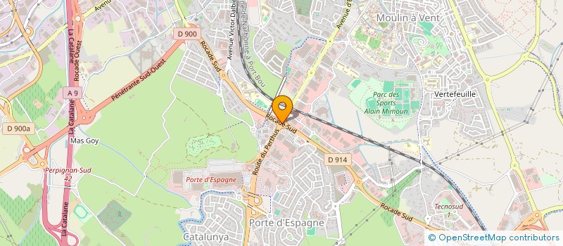 localisation de l'entreprise SYND COPRO 21 AV CARSALADE  PERPIGNAN