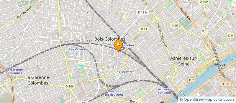 localisation de l'entreprise SYND COPRO 21 AV REVEREND PERE CLOAREC à BOIS-COLOMBES