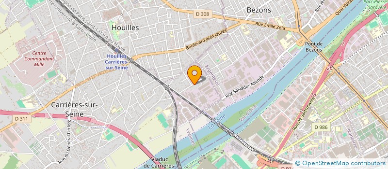 localisation de l'entreprise SYND COPRO 21 BIS RUE DU COLOMBIER  CARRIERES-SUR-SEINE