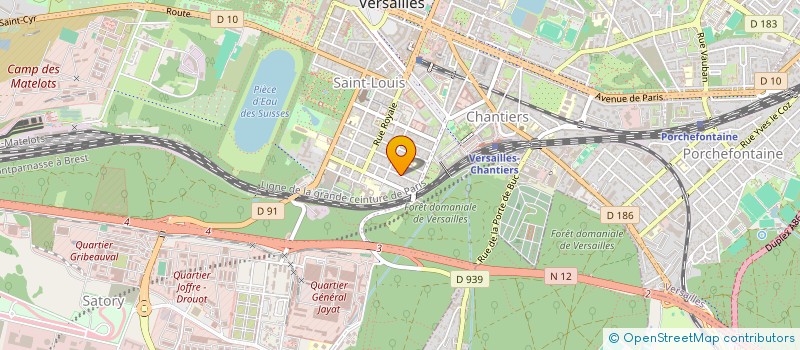 localisation de l'entreprise SYND COPRO 21 R BORGNIS DESBORDES à VERSAILLES