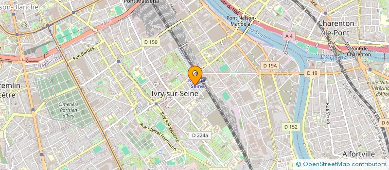 localisation de l'entreprise SYND COPRO 21 URE PIERRE GUIGNOIS à IVRY-SUR-SEINE