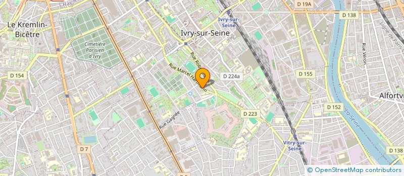 localisation de l'entreprise SYND COPRO 210 RUE MARCEL HARTMANN à IVRY-SUR-SEINE