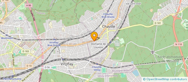 localisation de l'entreprise SYND COPRO 2113-2129 AV ROGER SALENGRO à CHAVILLE