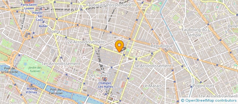 localisation de l'entreprise SYND COPRO 217-219 RUE ST DENIS-PARIS 02  PARIS