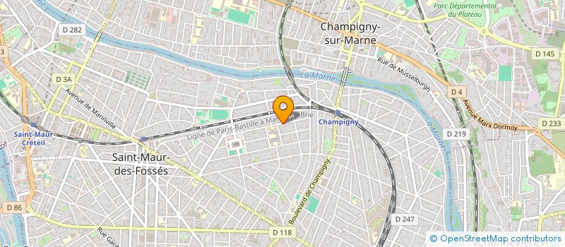 localisation de l'entreprise SYND COPRO 22-22 BIS RUE DU HAVRE à SAINT-MAUR-DES-FOSSES