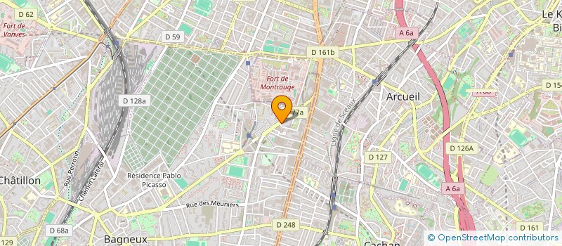 localisation de l'entreprise SYND COPRO 22 A 30 AV VICTOR HUGO à BAGNEUX