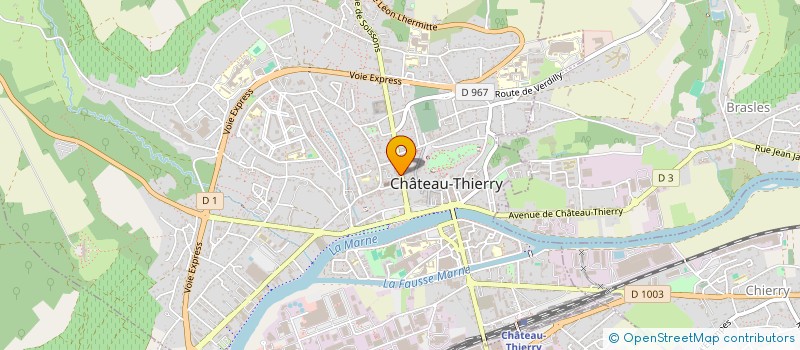 localisation de l'entreprise SYND COPRO 22 AV DE SOISSONS à CHATEAU-THIERRY