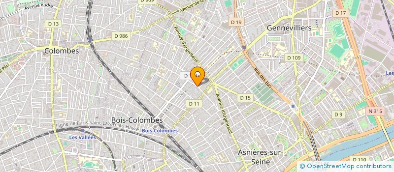 localisation de l'entreprise SYND COPRO 22 RUE ADOLPHE GUYOT à BOIS-COLOMBES