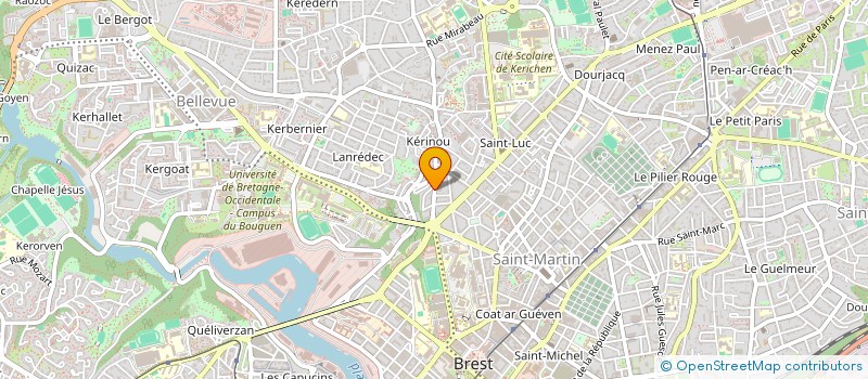 localisation de l'entreprise SYND COPRO 22 RUE AUGUSTE KERVERN à BREST