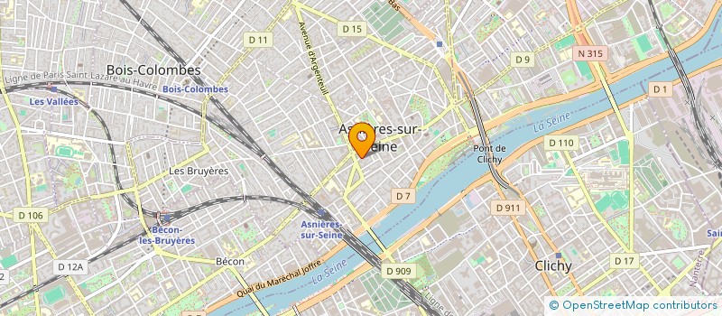 localisation de l'entreprise SYND COPRO 22 RUE BAPST  ASNIERES-SUR-SEINE