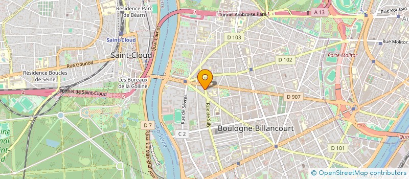 localisation de l'entreprise SYND COPRO 22 RUE DE SILLY à BOULOGNE-BILLANCOURT