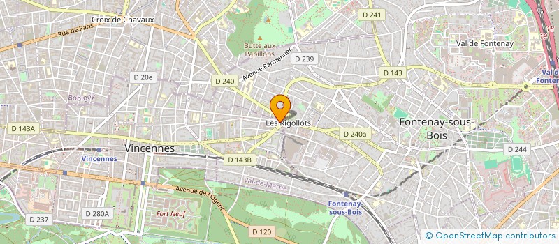 localisation de l'entreprise SYND COPRO 224 R DIDEROT A VINCENNES à VINCENNES