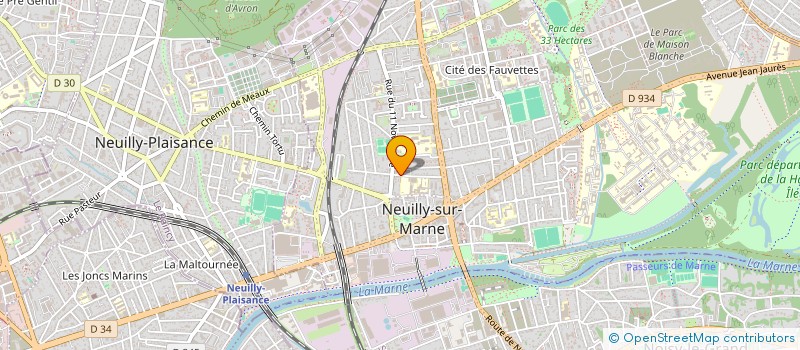 localisation de l'entreprise SYND COPRO 23 25 R JOLIOT CURIE à NEUILLY-SUR-MARNE