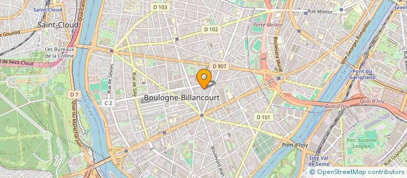 localisation de l'entreprise SYND COPRO 23 A 29 R BELLE FEUILLE à BOULOGNE-BILLANCOURT